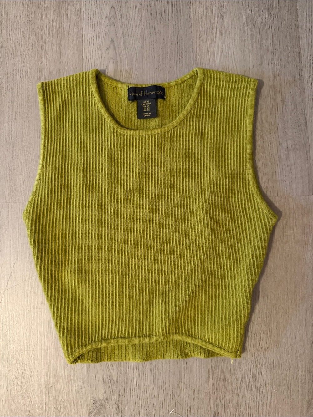 House of Harlow Green Crop Tank Top